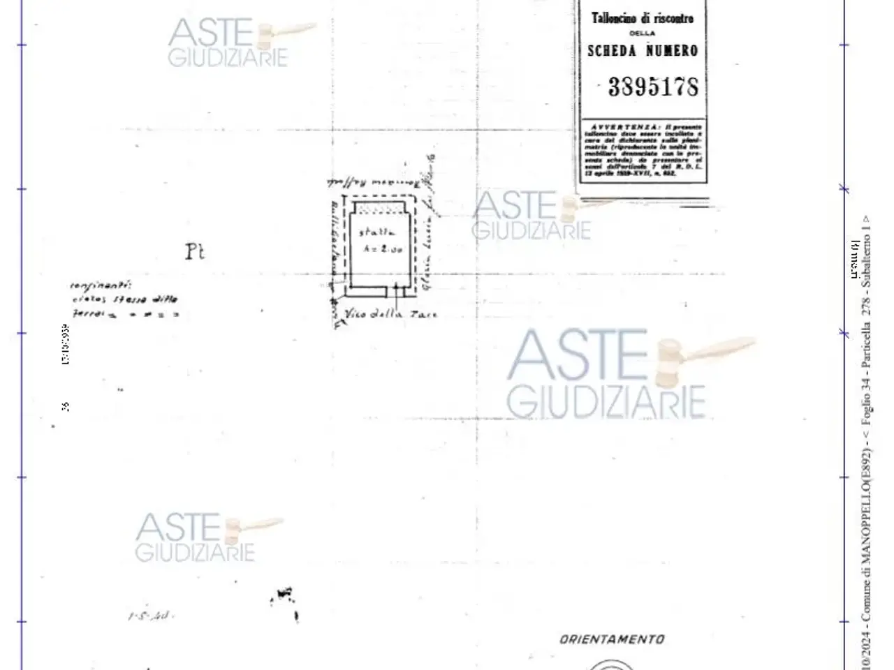 Magazzino in Vico della Pace, 13, 65024 Manoppello Pe, Italia 13, Manoppello, {3} - Planimetria 1