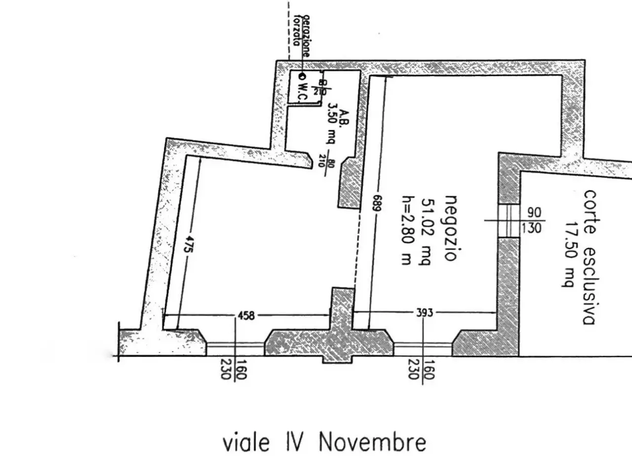 Negozio in Viale IV Novembre 103, Fabriano, {3} - Planimetria 1