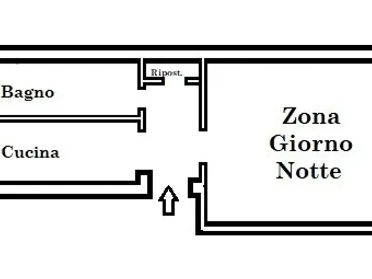 Monolocale in vendita, Via Don Giovanni Minzoni 106, Sesto San Giovanni - Planimetria 1