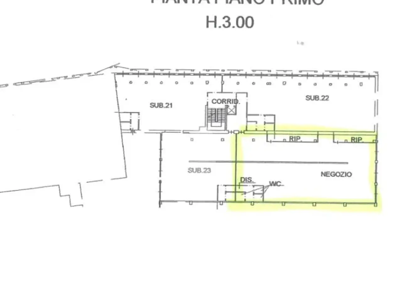 Negozio in Corso Moncenisio 63, Rosta, {3} - Planimetria 1