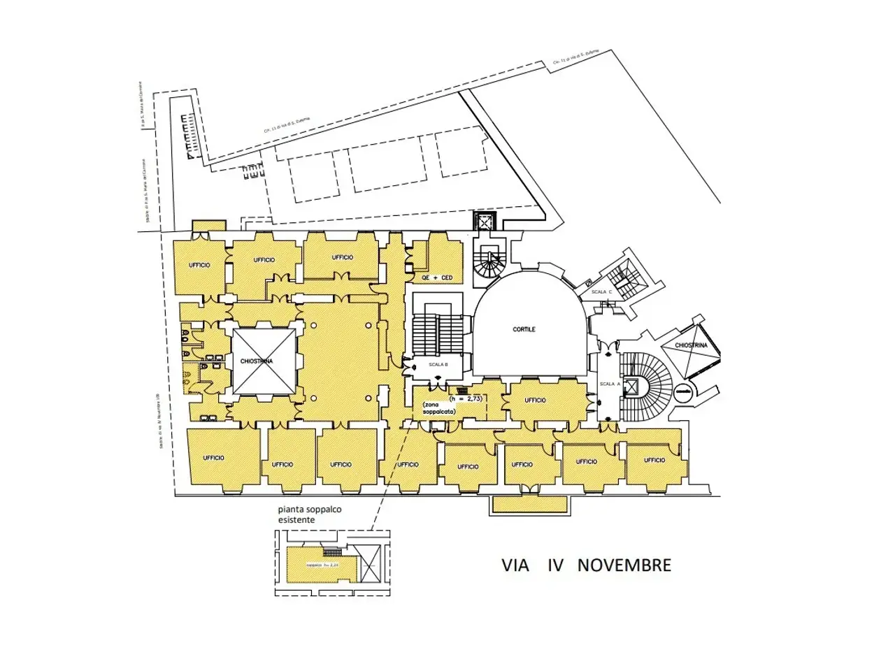 Ufficio in Via Quattro Novembre, 114, 00187, Roma, {3} - Planimetria 1