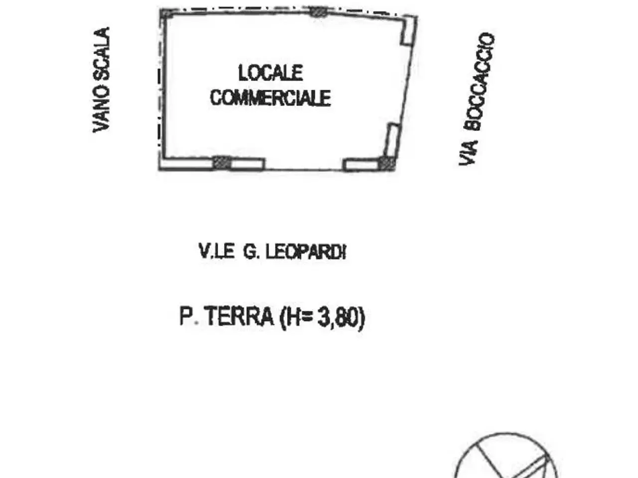 Negozio in Viale Leopardi 21, Lecce, {3} - Planimetria 1