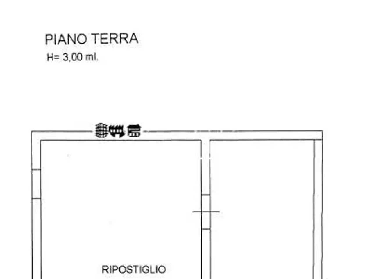Negozio in San Damaso, Modena, {3} - Planimetria 1