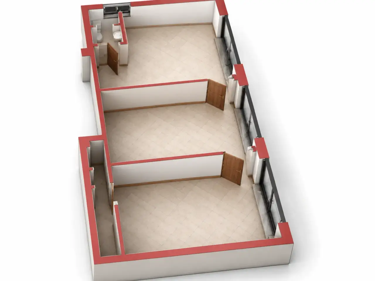 Palazzina commerciale in Via Apparizione 13r, Genova, {3} - Planimetria 1