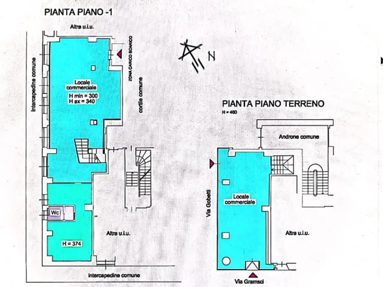 Negozio in Via Antonio Gramsci 15, Torino, {3} - Planimetria 1