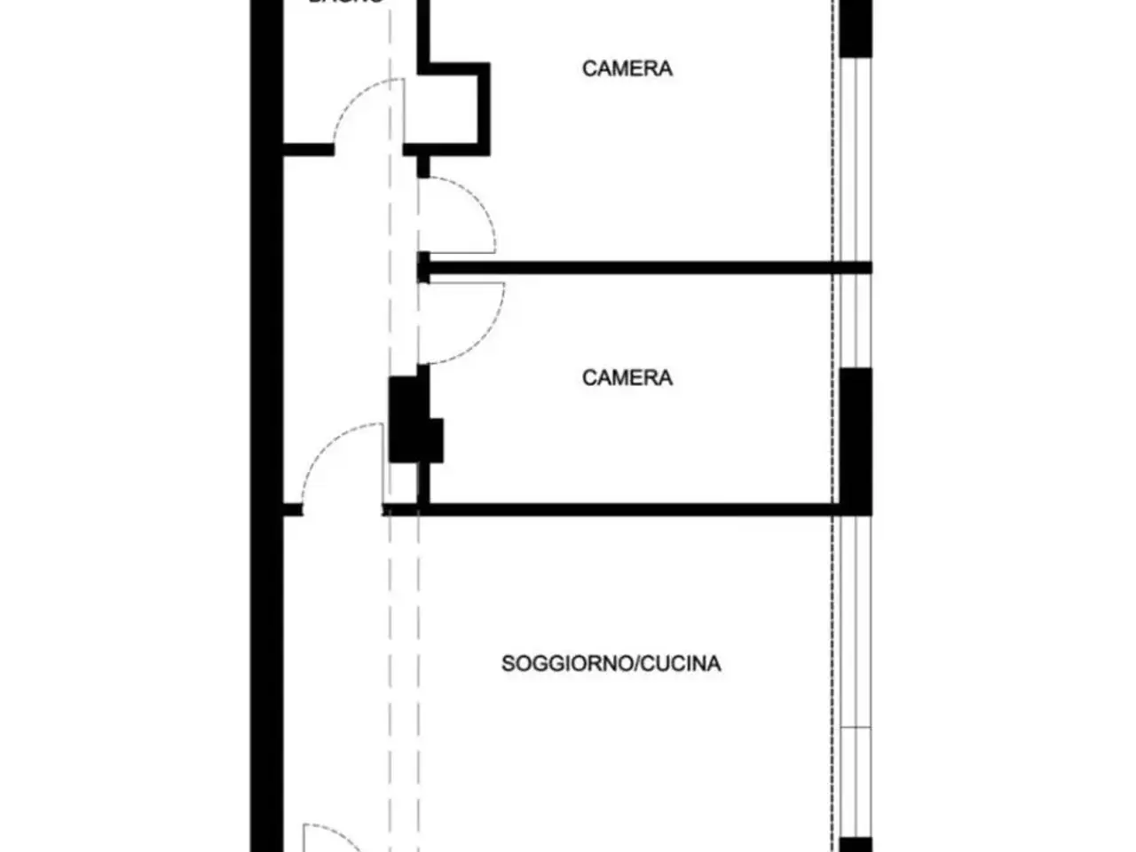 Trilocale in Via Negroli 26, Milano - Planimetria 1