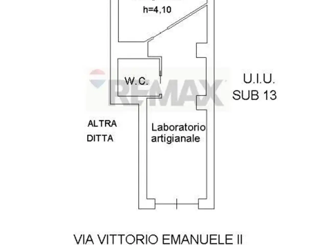 Negozio in Via Vittorio Emanuele II 553, Catania, {3} - Planimetria 1