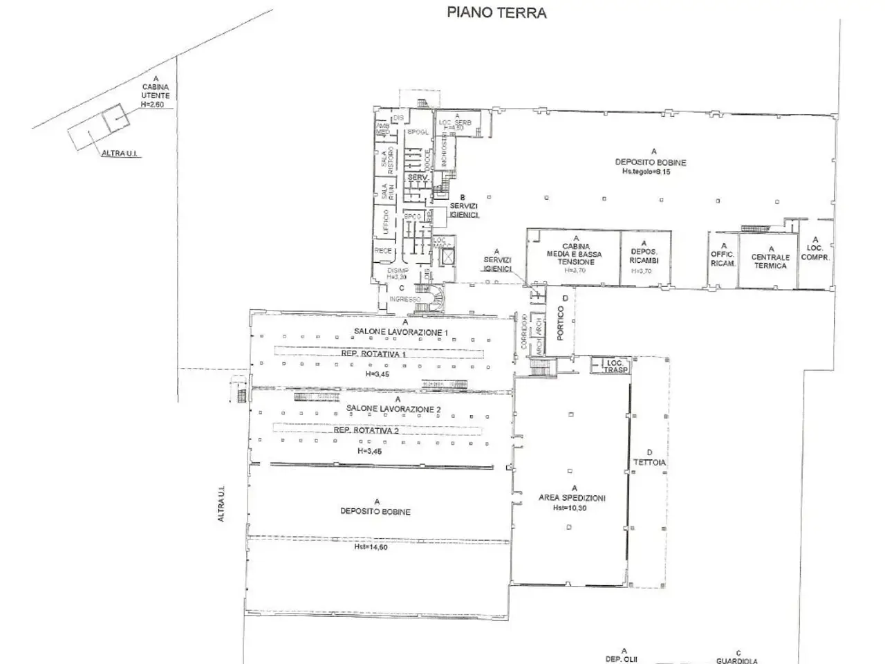 Capannone in Via Elettricista, Bologna, {3} - Planimetria 1