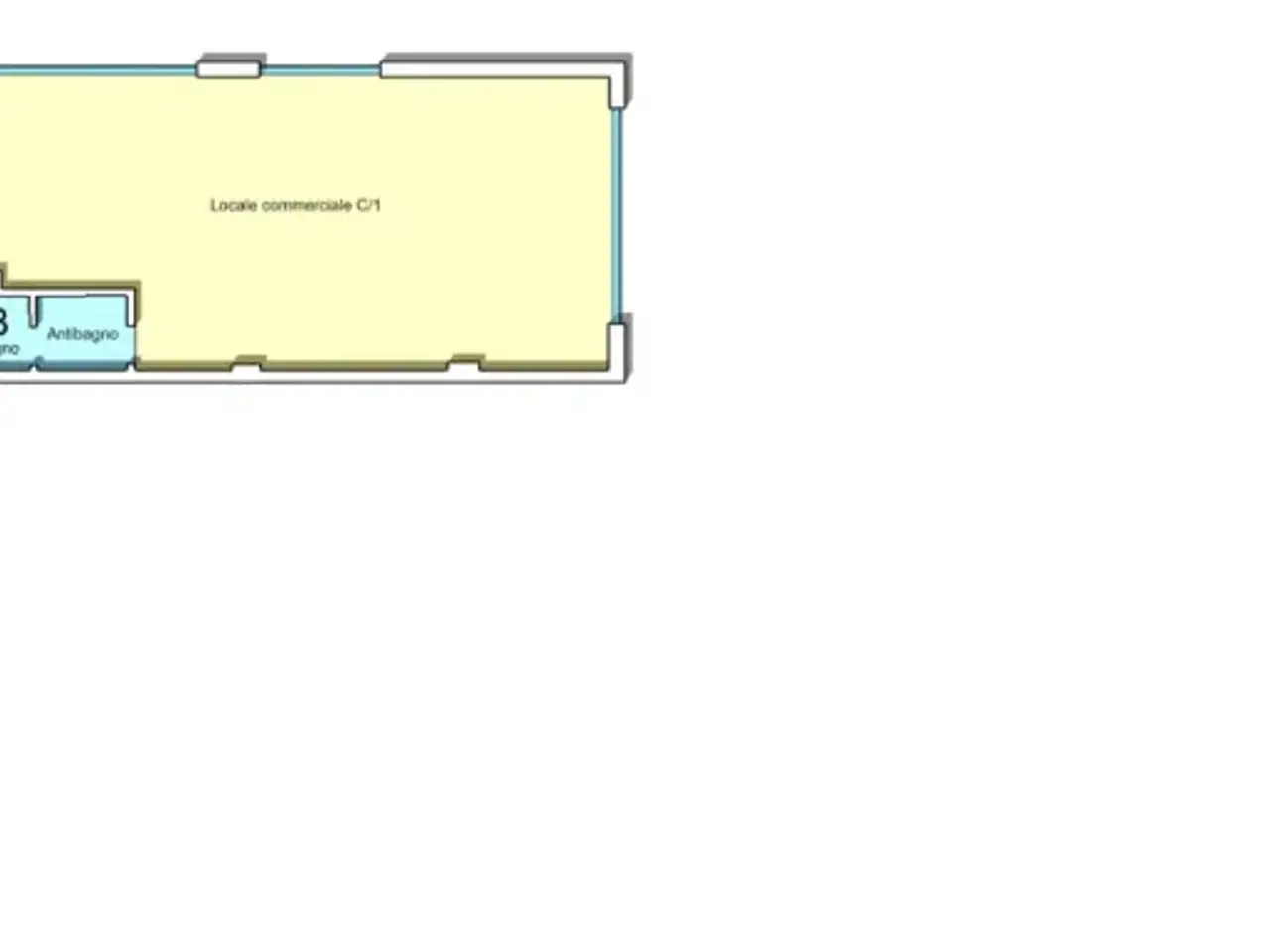 Macelleria in , Vallefoglia, {3} - Planimetria 1