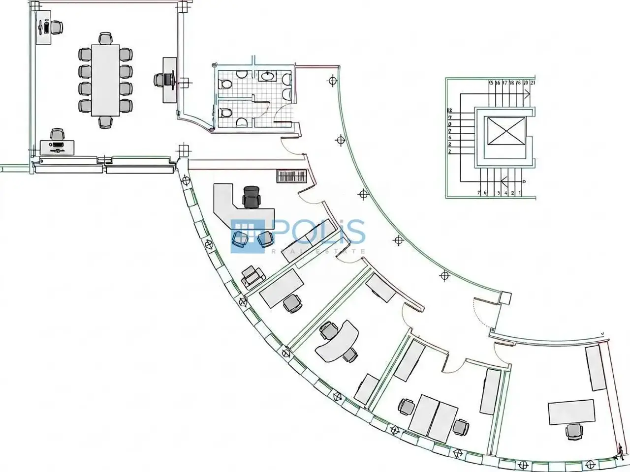 Ufficio in Via Uruguay 47, Padova, {3} - Planimetria 1