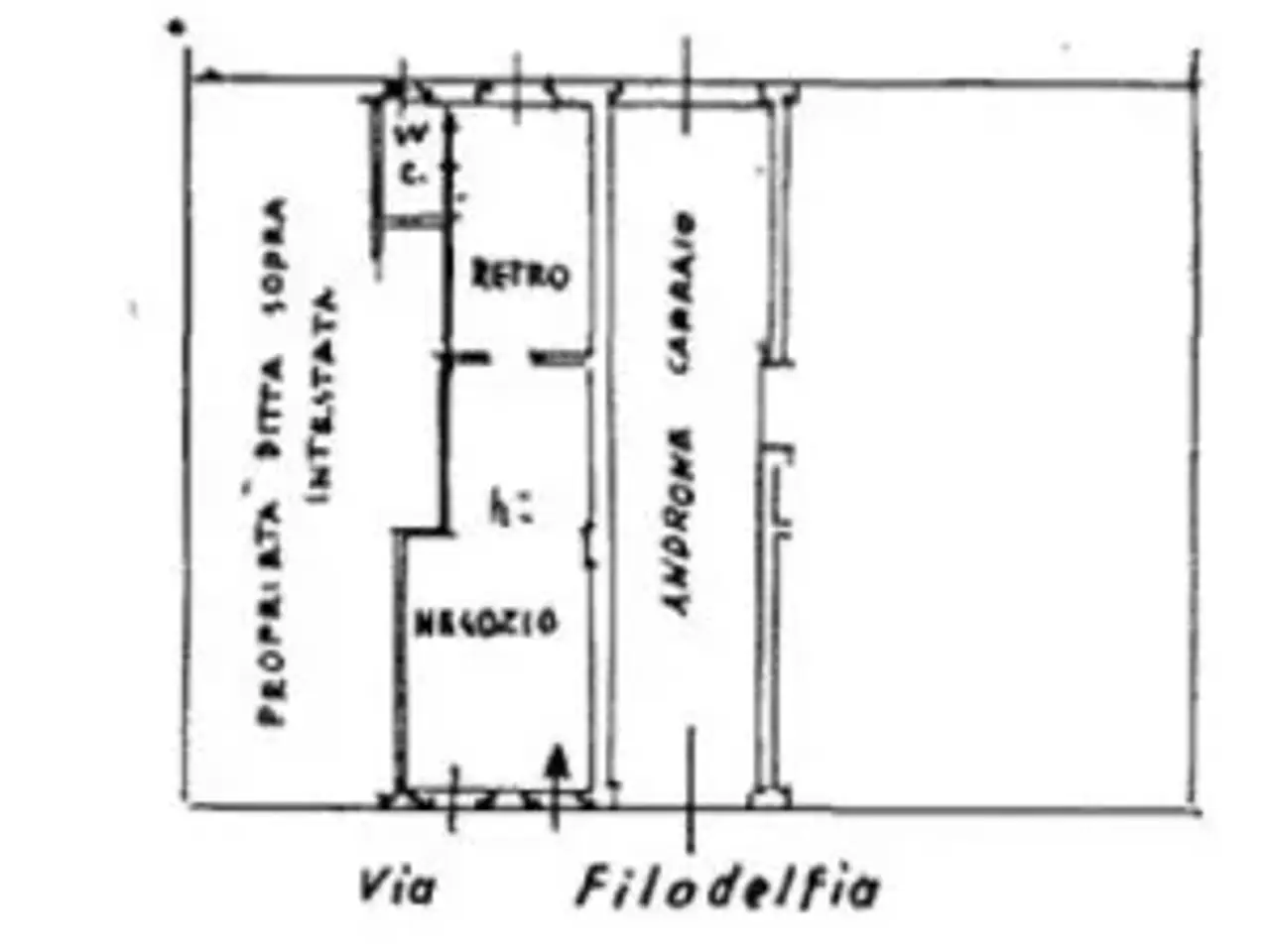 Negozio in Via Filadelfia 23, Torino, {3} - Planimetria 1