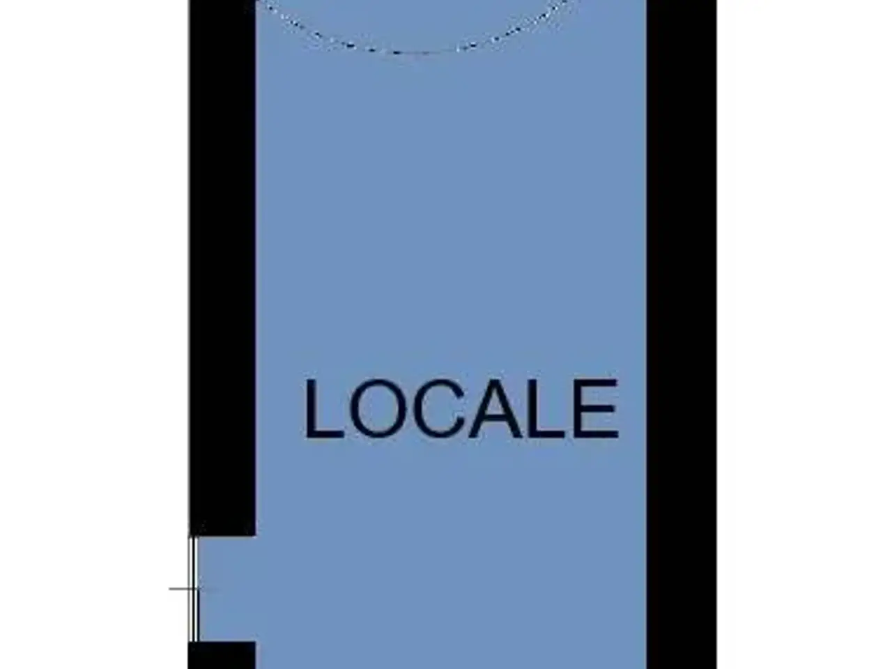 Negozio in Via San Vincenzo 16, Napoli, {3} - Planimetria 1