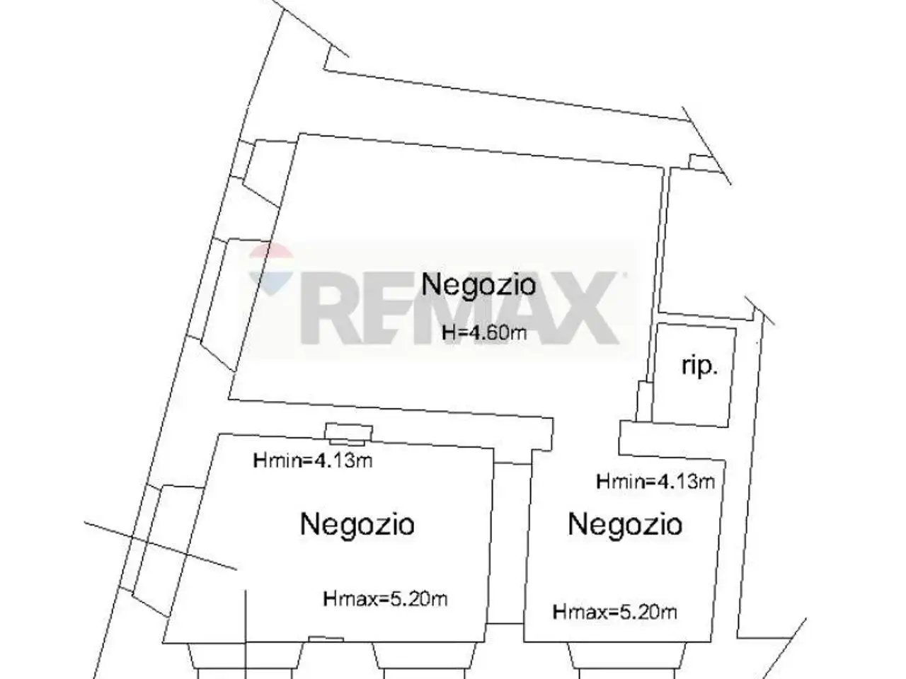 Negozio in Via dei Franceschi 18-20, Foligno, {3} - Planimetria 1