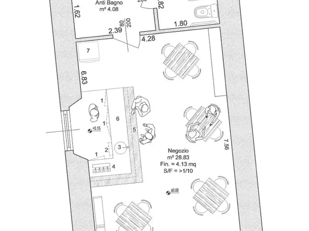 Negozio in Via della Terra Snc, Rovereto, {3} - Planimetria 1