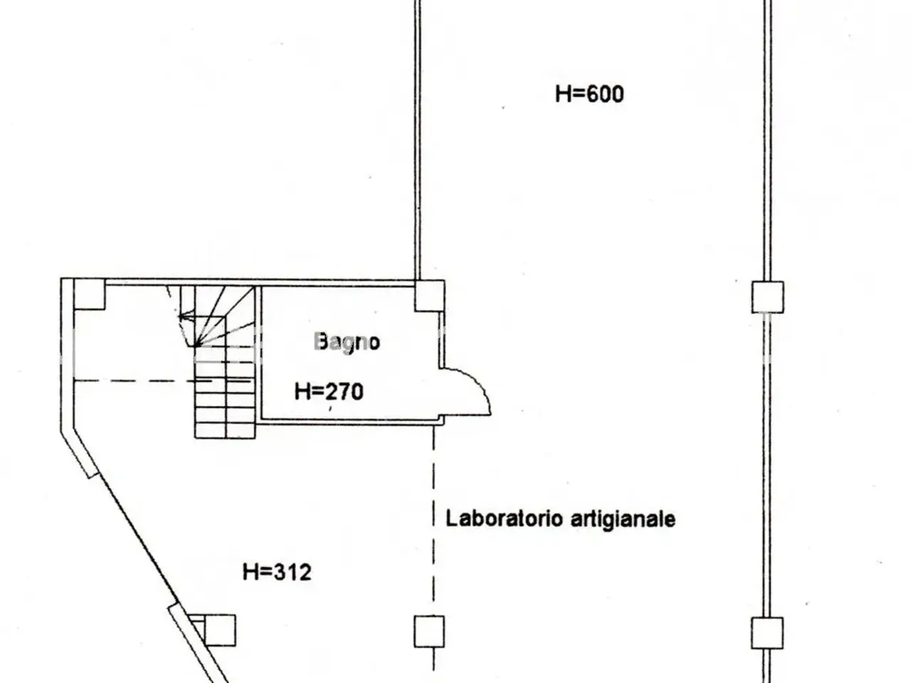 Laboratorio in Via Sasso, Urbino, {3} - Planimetria 1