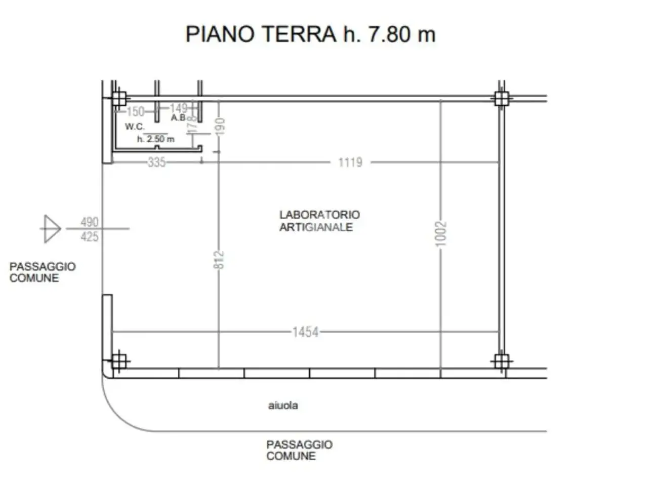 Capannone in Via Vittorini 1, Concorezzo, {3} - Planimetria 1