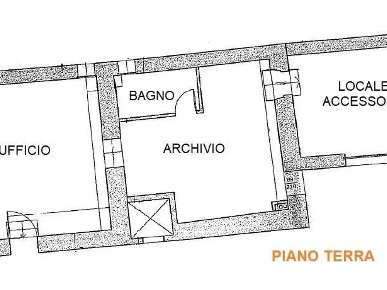 Ufficio in Via Rizzera, Vittorio Veneto, {3} - Planimetria 1
