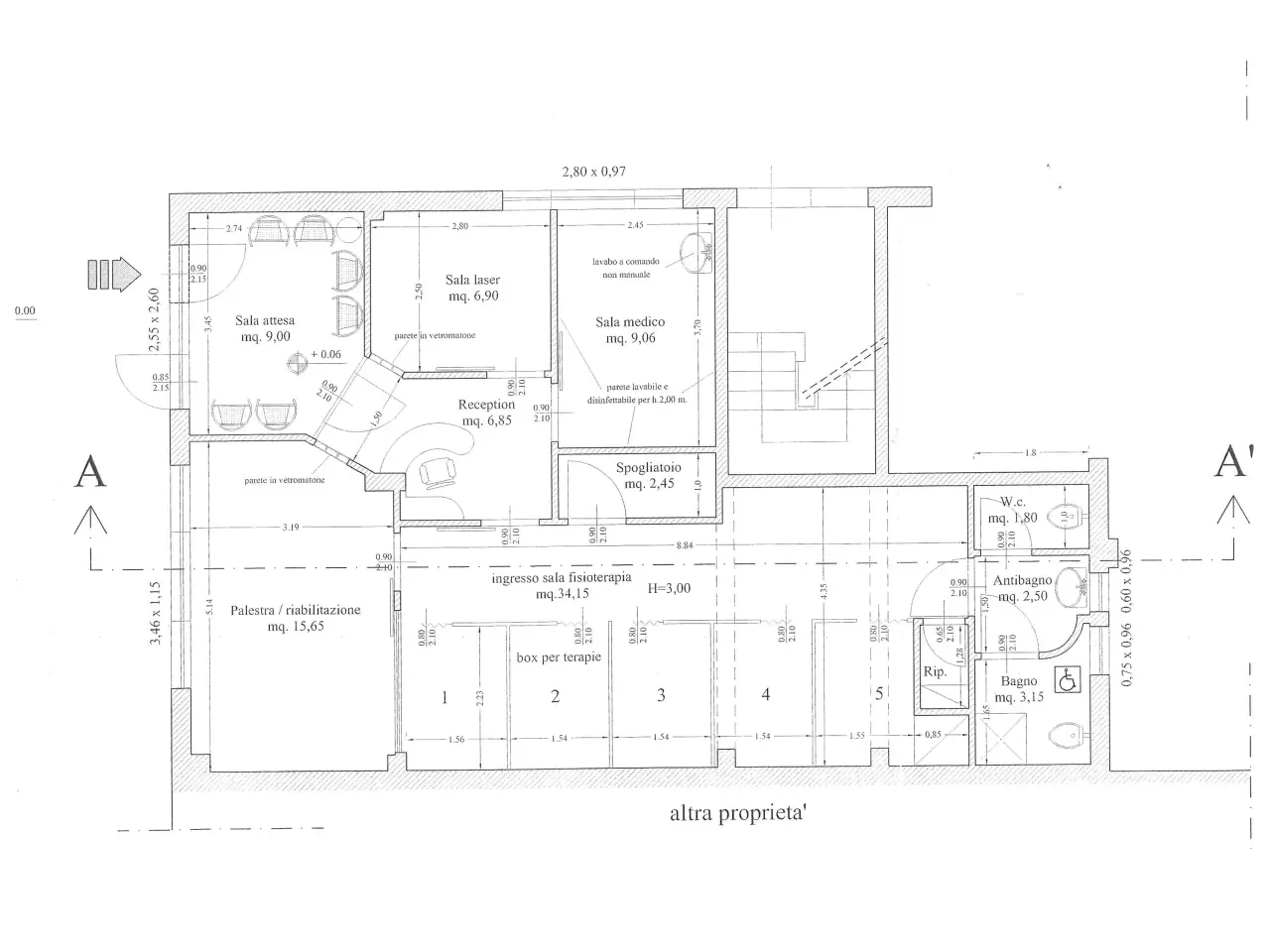 Locale commerciale in , Pontedera, {3} - Planimetria 1