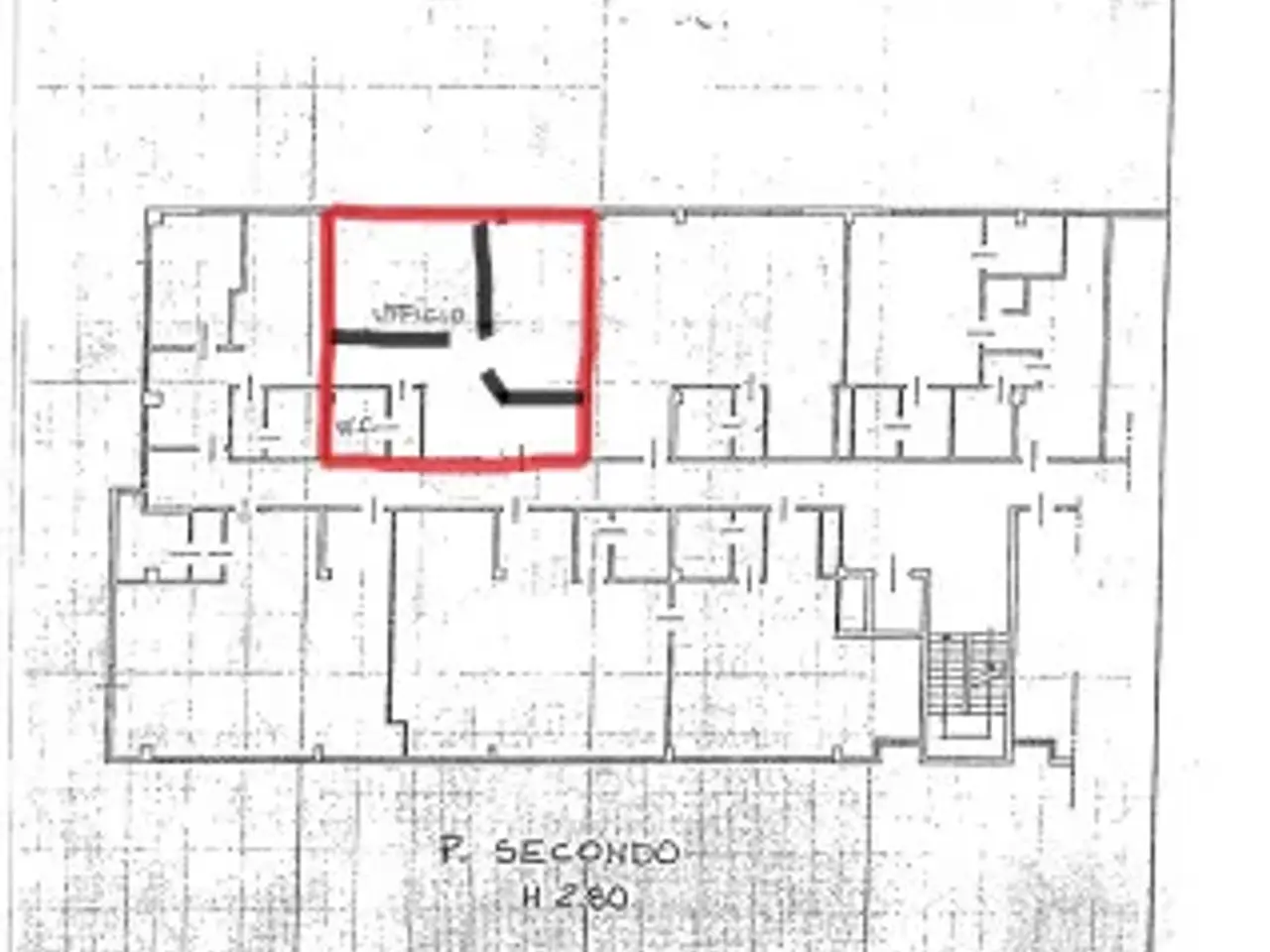 Ufficio in Viale Gregorio Agnini, Mirandola, {3} - Planimetria 1