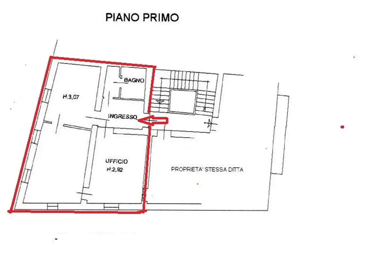 Trilocale in affitto, Piazza della Repubblica, Jesi - Planimetria 1