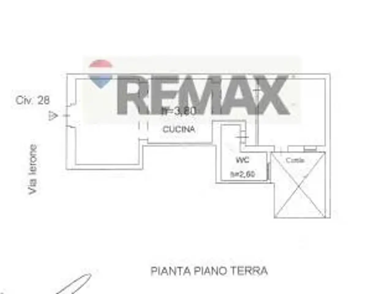 Negozio in Via Ierone Primo l'Etneo 28, Siracusa, {3} - Planimetria 1
