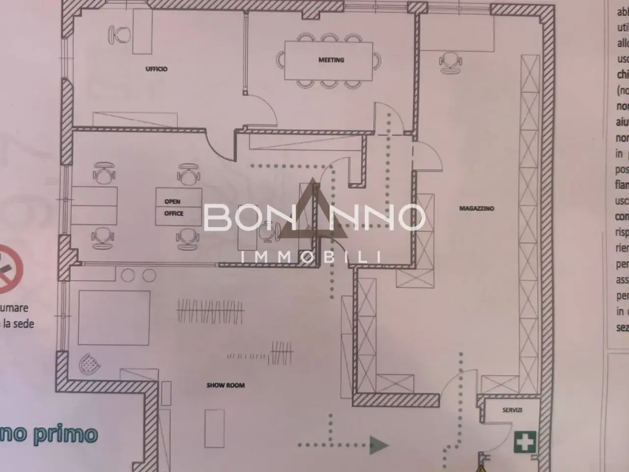 Ufficio in Via Circonvallazione Est 1, Castelfranco Veneto, {3} - Planimetria 1