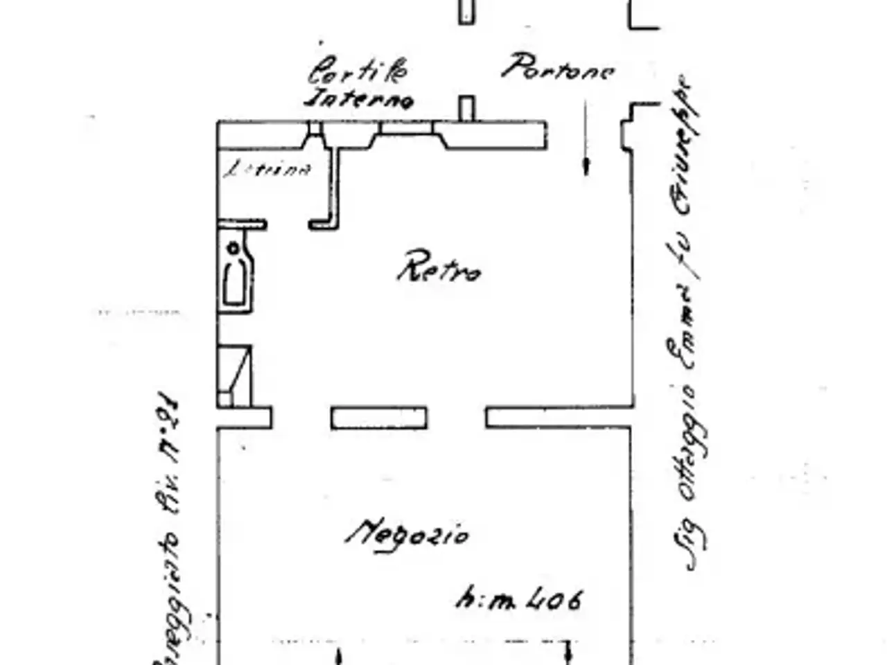 Negozio in Via Donghi 83r, Genova, {3} - Planimetria 1