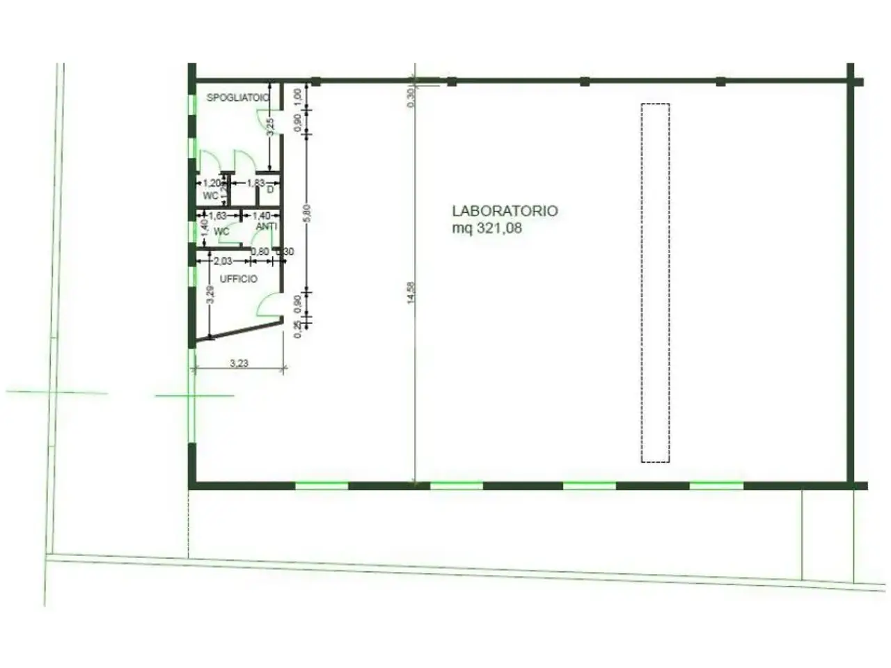Capannone in Via del Trebbio Nord 12, Santa Croce Sull'Arno, {3} - Planimetria 1