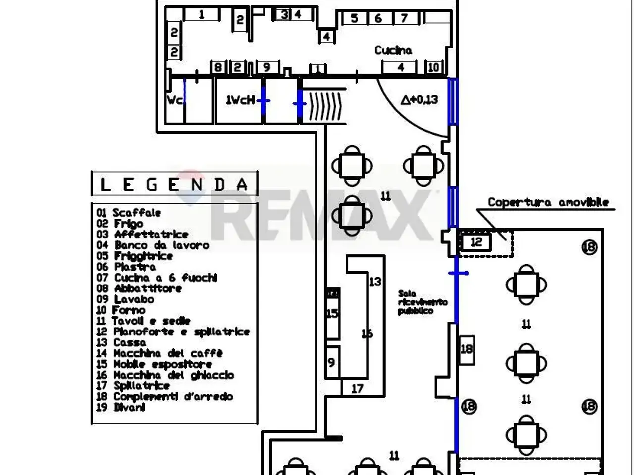 Esercizio commerciale in Viale Teocrito Snc, Siracusa, {3} - Planimetria 1