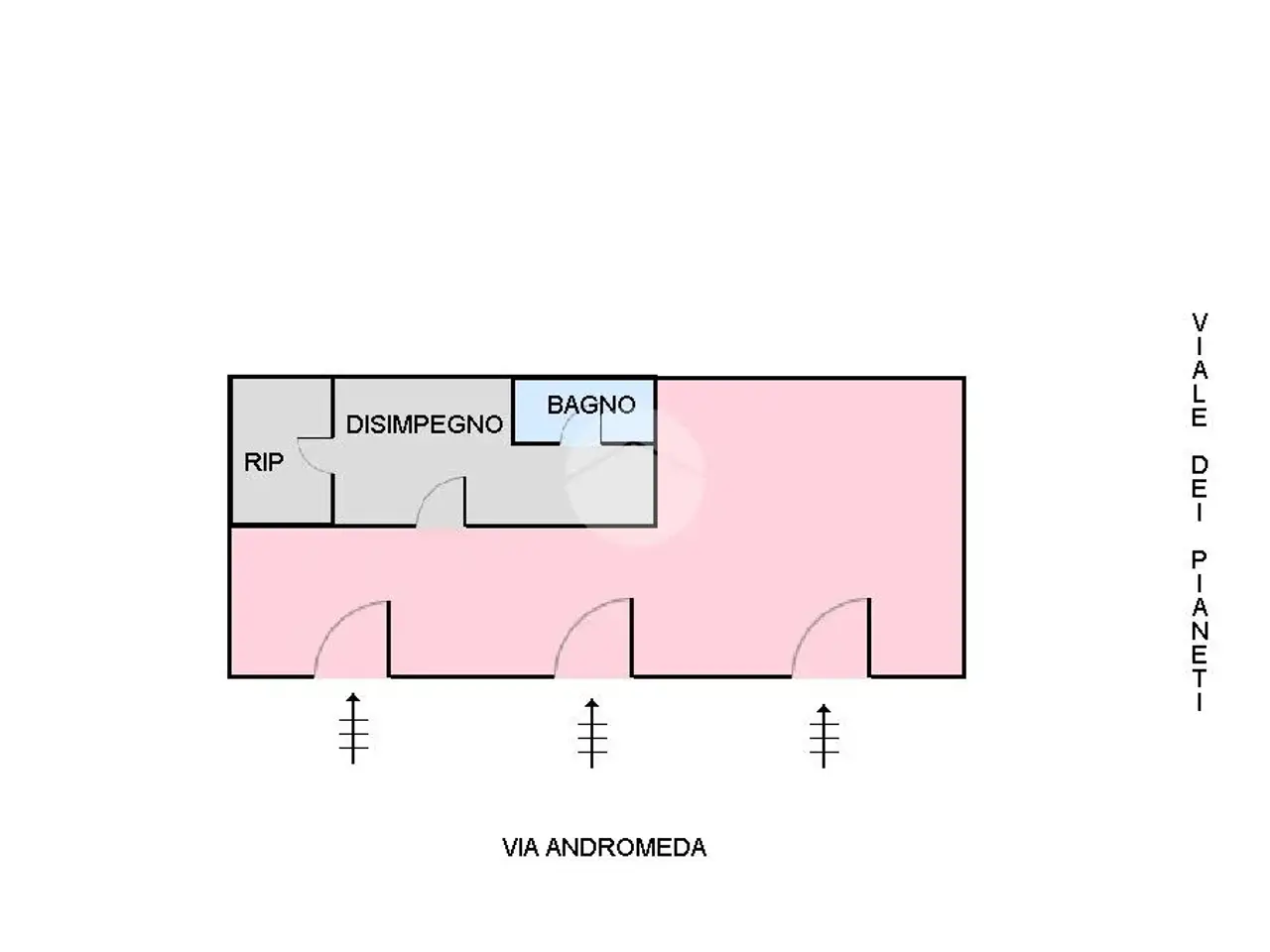 Negozio in Viale Andromeda 5, Napoli, {3} - Planimetria 1