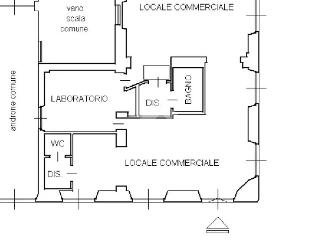 Negozio in Via Claudio Luigi Berthollet 37, Torino, {3} - Planimetria 1