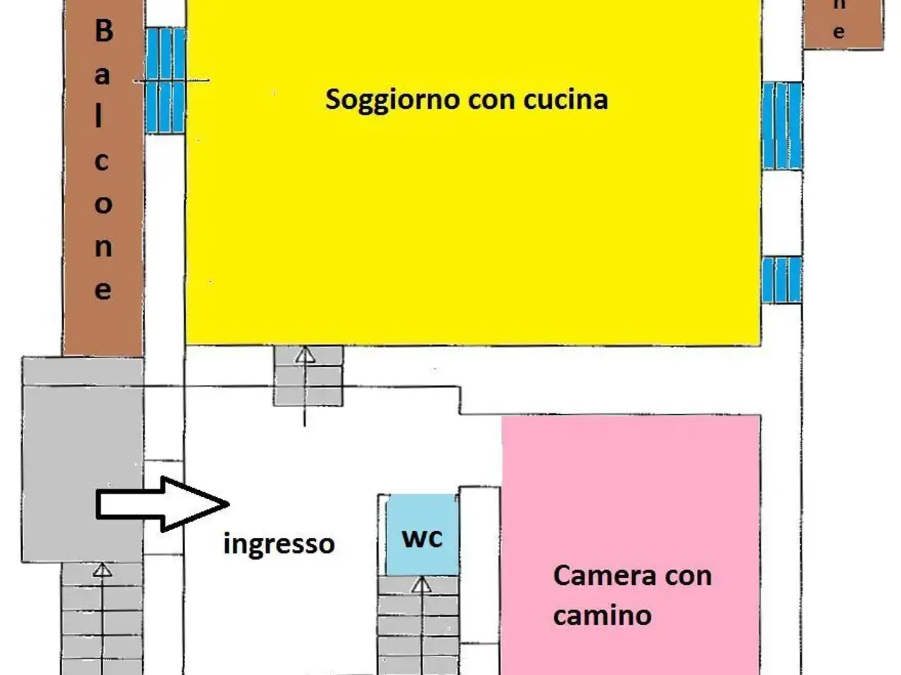 Palazzina commerciale in Piazza Santa Maria, Sermoneta, {3} - Planimetria 1