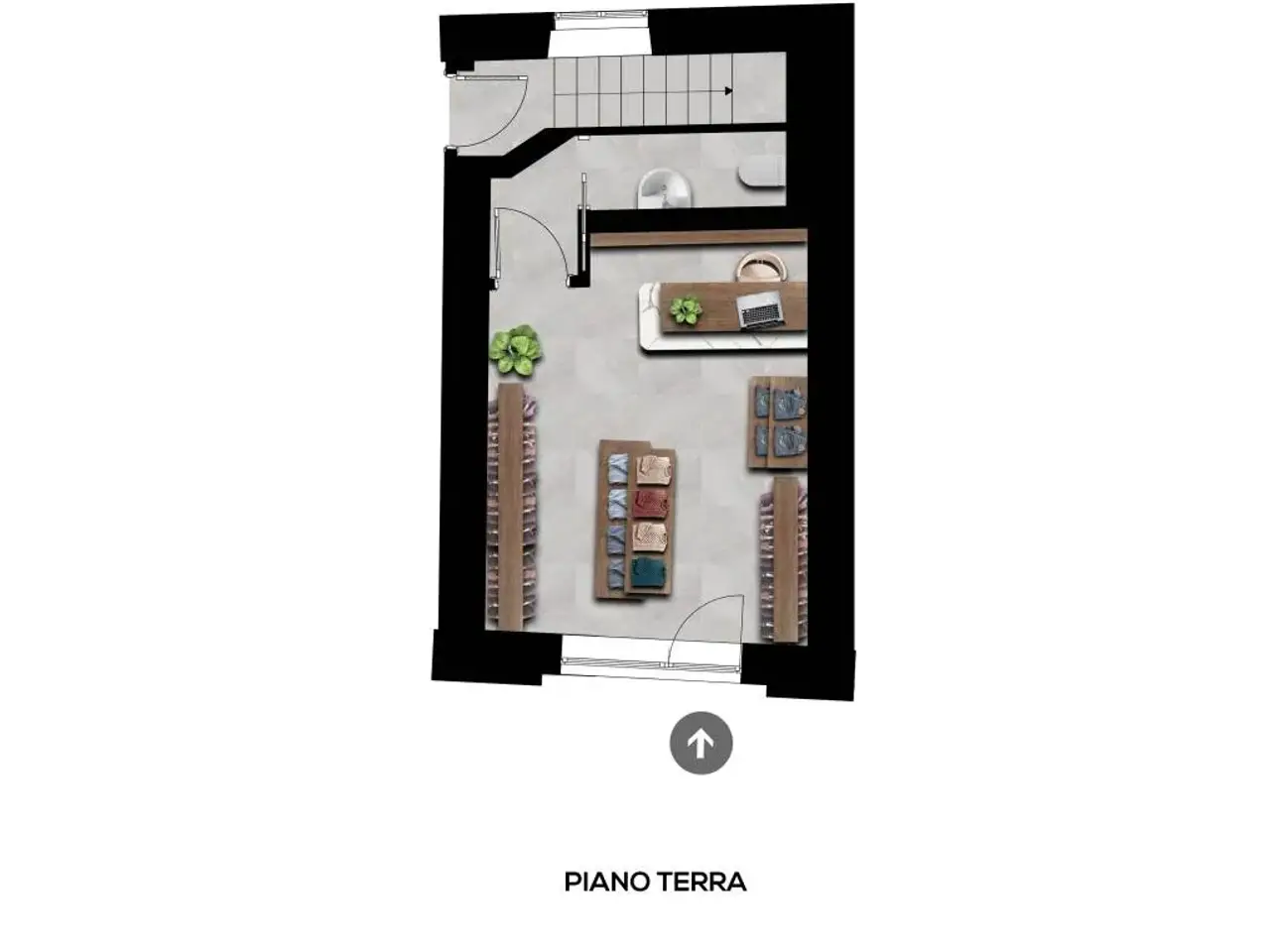 Negozio in Via Mazzini, Villasanta, {3} - Planimetria 1