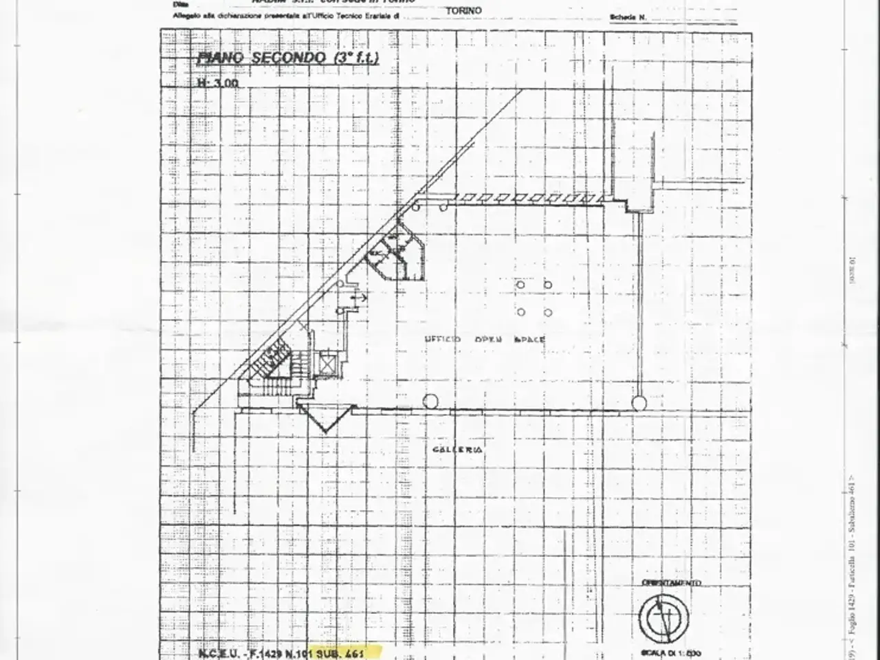 Ufficio in Corso Orbassano 336, Torino, {3} - Planimetria 1