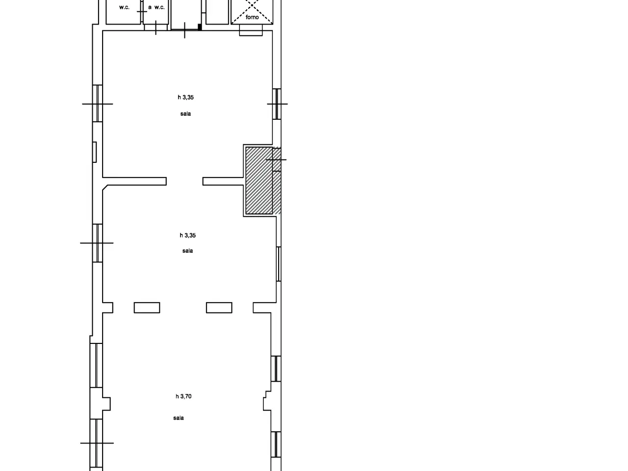 Locale commerciale in Iuseppe Zanardelli 55049, Viareggio, {3} - Planimetria 1