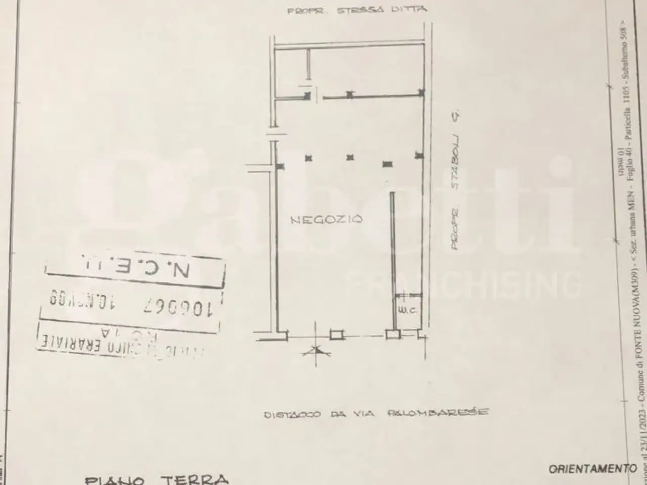 Negozio in Via Palombarese  375, Fonte Nuova, {3} - Planimetria 1