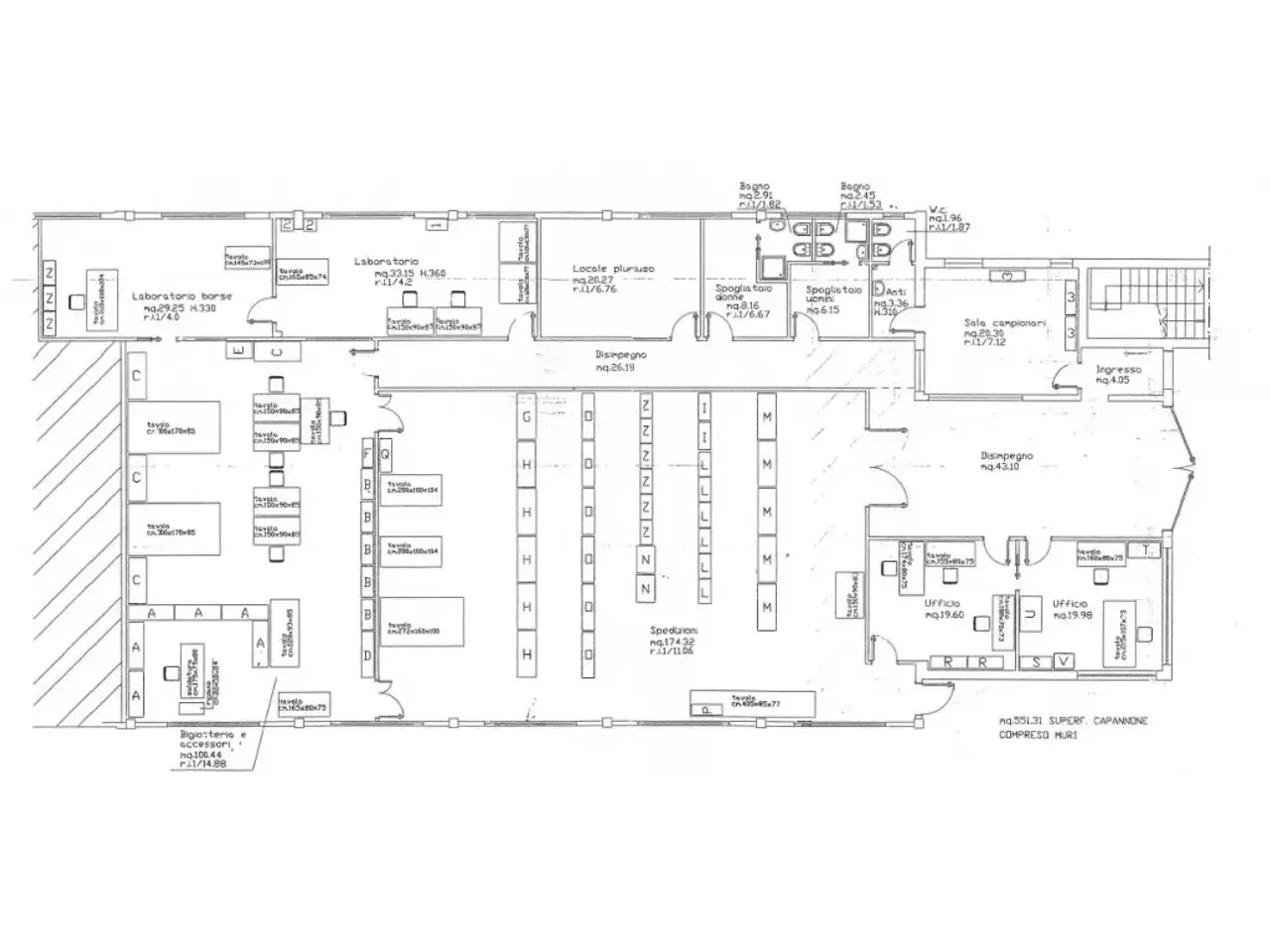 Laboratorio in , Forli', {3} - Planimetria 1