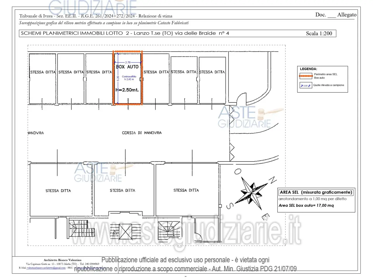 Garage in Via delle Braide, 4, 10074 Lanzo Torinese To, Italia 4, Lanzo Torinese, {3} - Planimetria 1