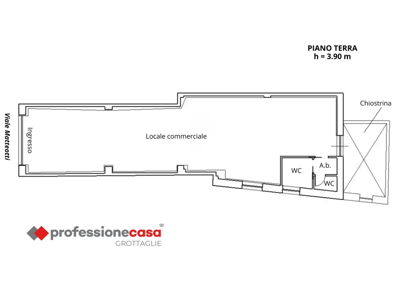 Negozio in Viale Matteotti 82, Grottaglie, {3} - Planimetria 1