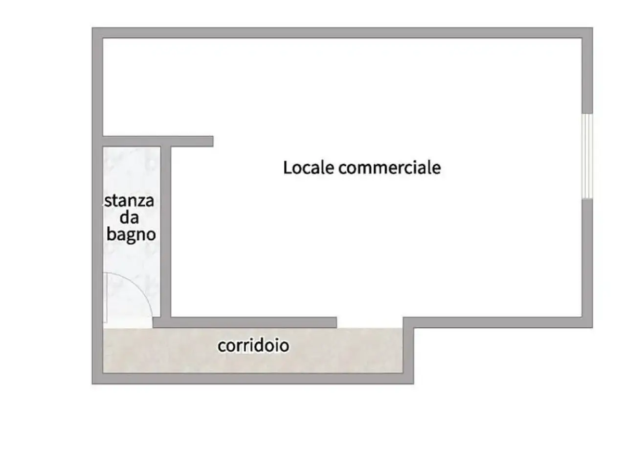 Negozio in Via Giudecca 33, Reggio di Calabria, {3} - Planimetria 1