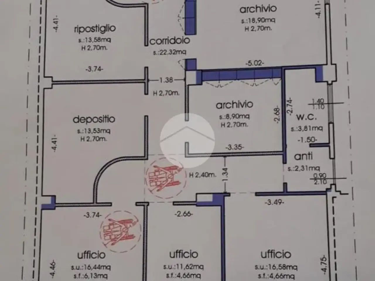 Ufficio in Via Tommaso dal Molin, Desenzano Del Garda, {3} - Planimetria 1