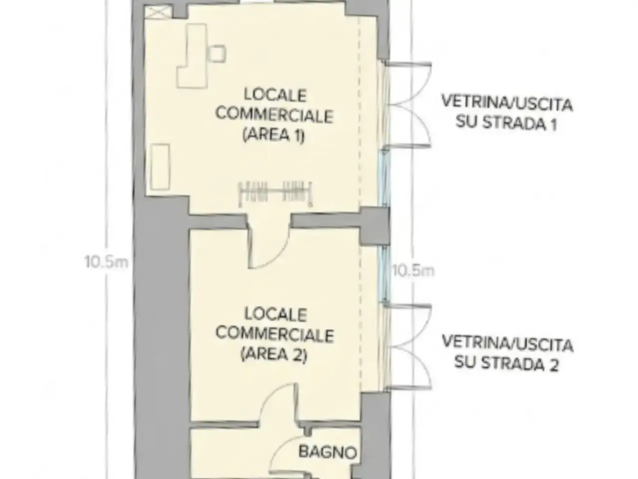 Supermercato in Via Cristoforo Colombo Snc, Castellabate, {3} - Planimetria 1
