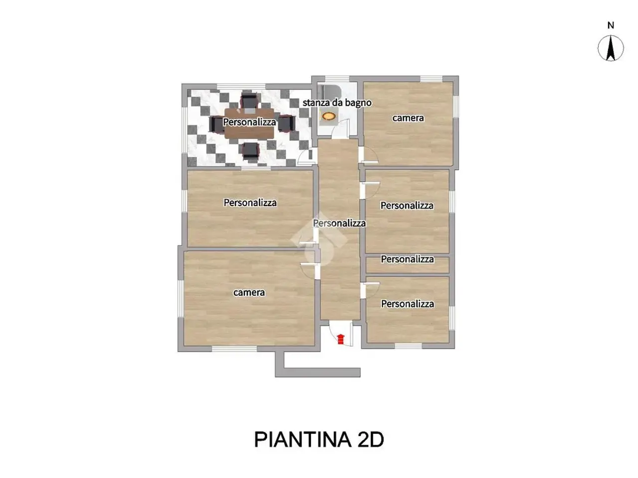 Ufficio in Strada Duca d'Aosta 34, Manerbio, {3} - Planimetria 1