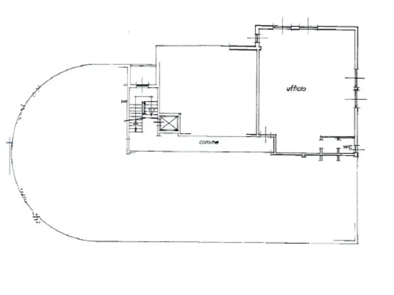 Ufficio in Via Roma 1, Capriate San Gervasio, {3} - Planimetria 1