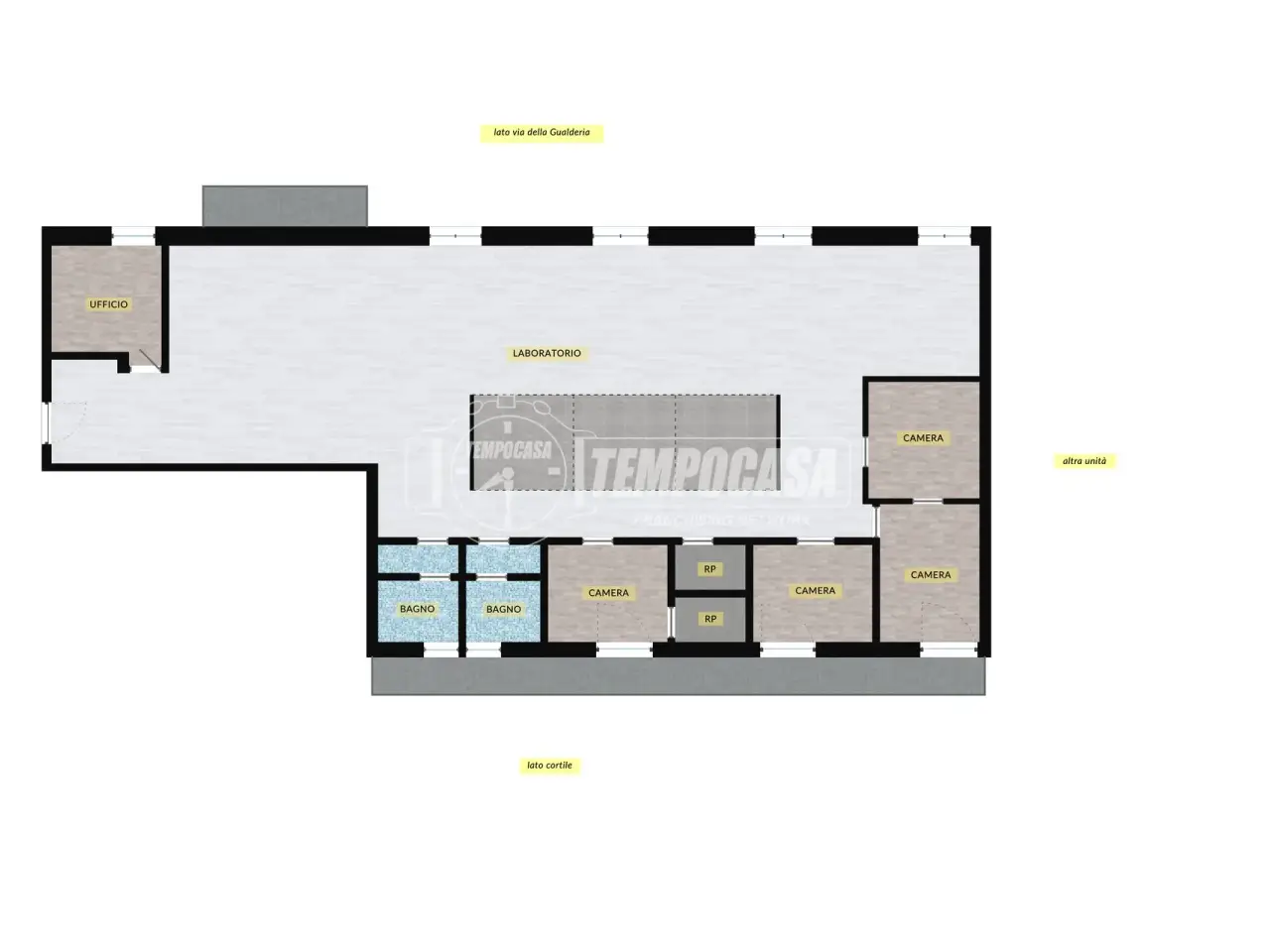Laboratorio in Via della Gualderia, Chieri, {3} - Planimetria 1