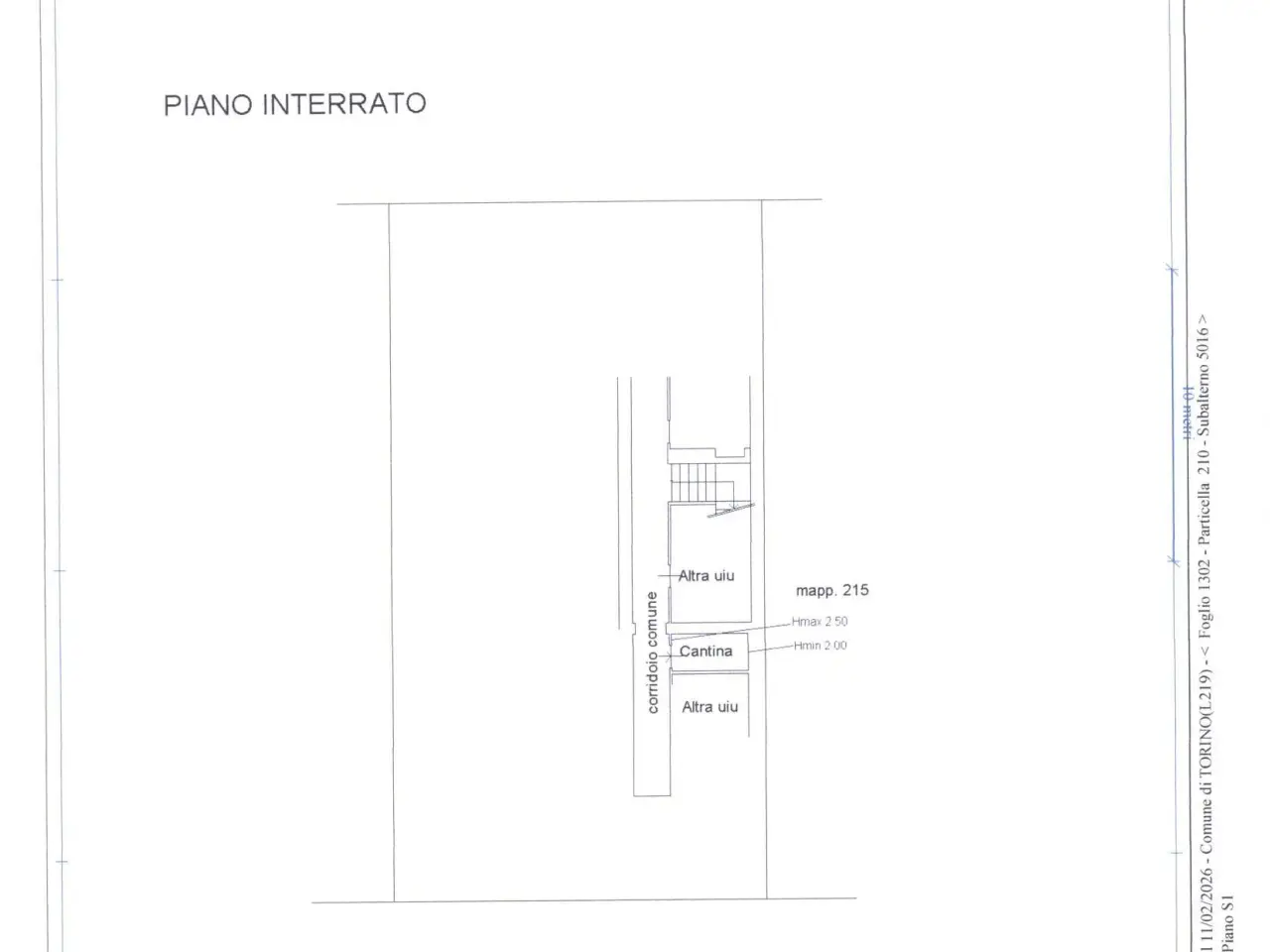 Negozio in Via Gioberti 54, Torino, {3} - Planimetria 1