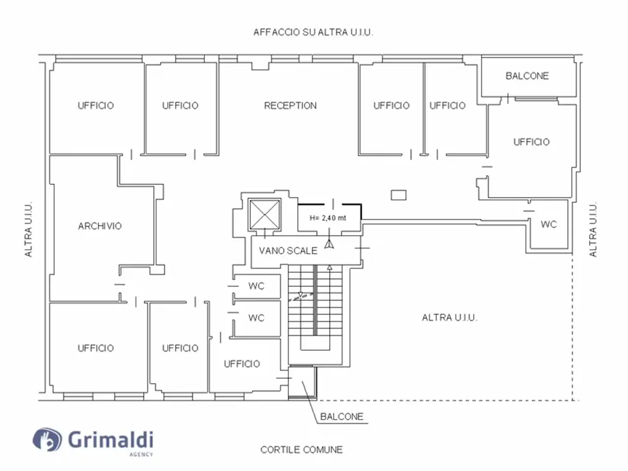 Ufficio in Via Campo di Marte 14, Perugia, {3} - Planimetria 1