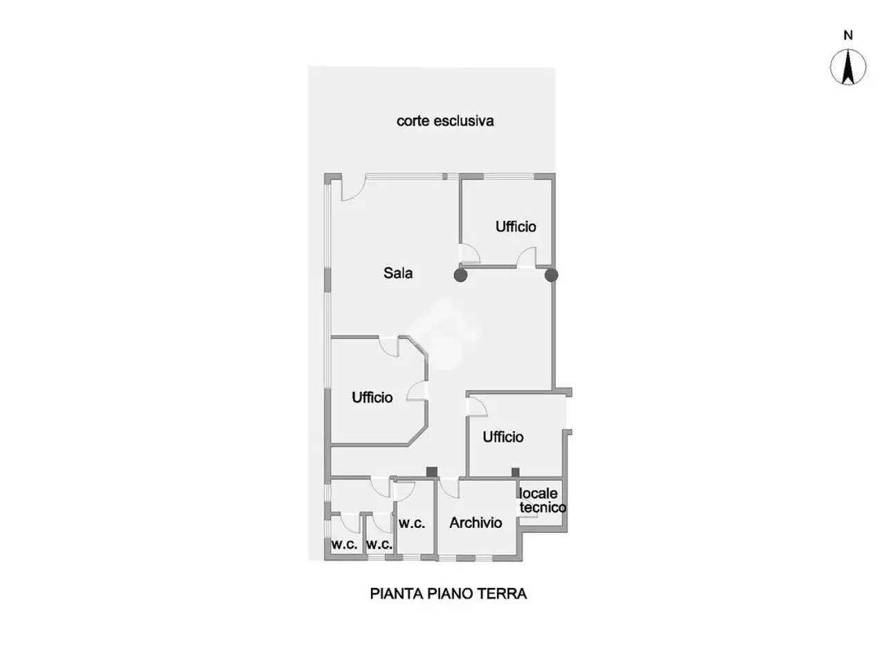 Negozio in Viale Mazzini, Alba Adriatica, {3} - Planimetria 1
