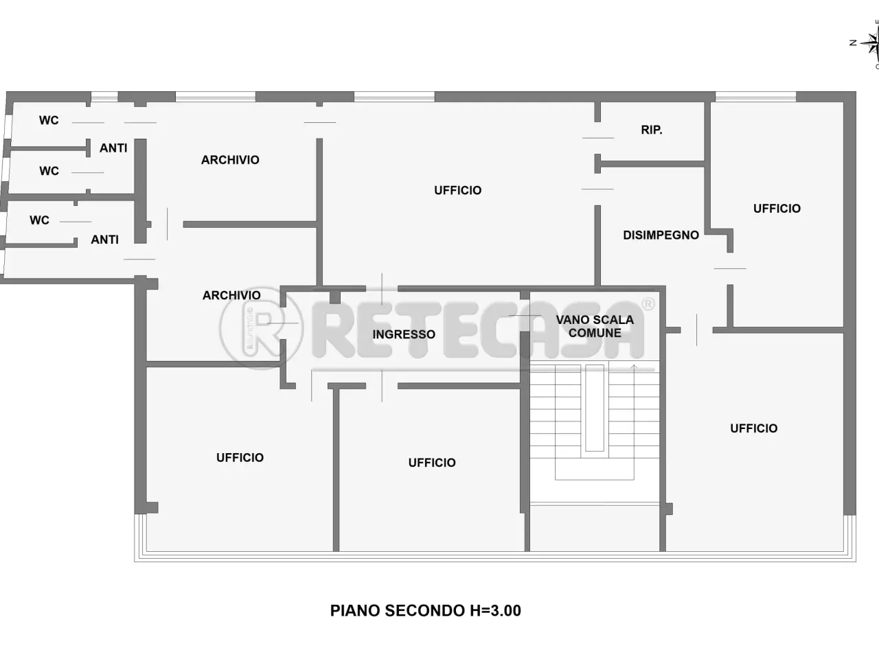 Ufficio in Via dei Colli 33, Padova, {3} - Planimetria 1