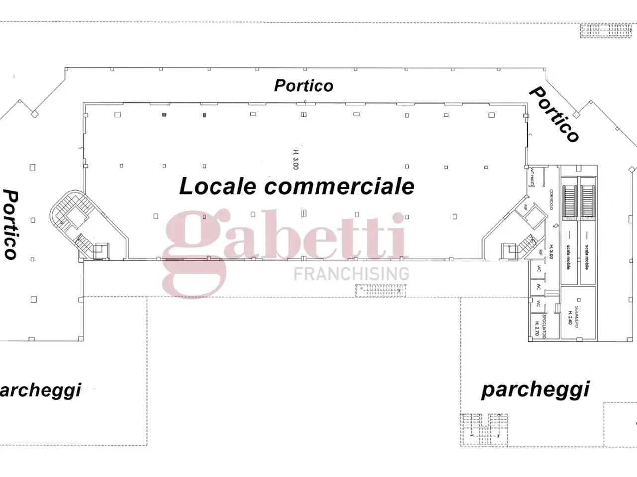Negozio in Via Marghine Snc, Sassari, {3} - Planimetria 1